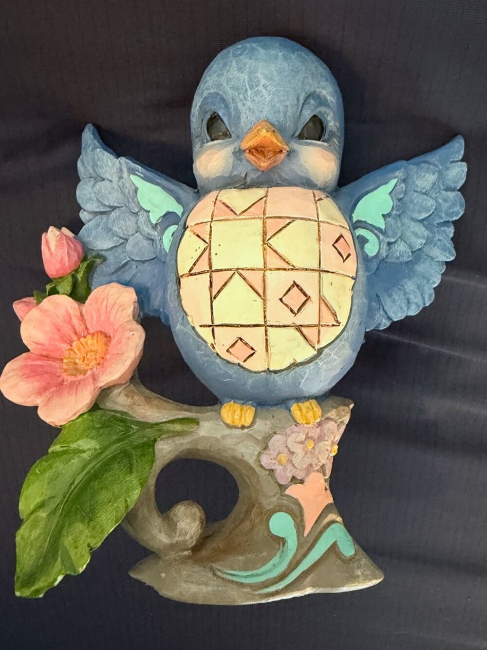 Jim Shore Heartwood Creek Sing a Happy Tune Bluebird Figurine Read Description